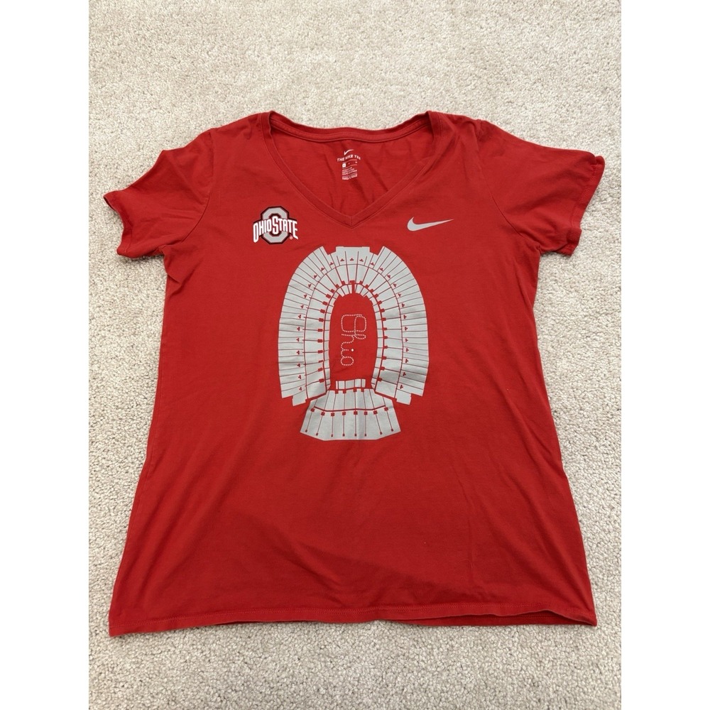 Women's Ohio State Buckeyes Nike Dri Fit The Horseshoe Red Size Medium